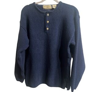 Classic Navy Men's Crewneck Sweater